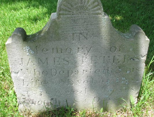 James Peter tombstone